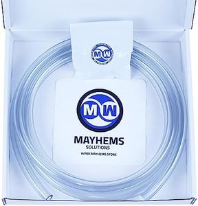 Mayhems - Premium Soft Tubing - Hyper Clarity PVC - High Transparency Version, 10mm (3/8") ID x 16mm (5/8") OD, 3m Length