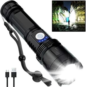 BERCOL Rechargeable LED Flashlights High Lumens, 990,000 Lumens Super Bright Powerful Flashlights, 5 Modes, IPX6 Waterproof Handheld Flash Light for Home, Emergencies, Camping