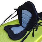 AKD Germany Kayak Seat for SUP Board Stand Up Paddle, Easy Attachment, Adjustable Backrest, Padded Non-Slip Seat