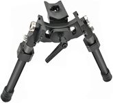 Tactical Carbon Fiber Swivel Bipod Adjustable for Long Range Hunting and Shooting (Sling Stud)