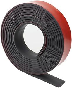 Adhesive Rubber Strips Neoprene Rubber Sheet, Solid Rubber Sheets Rolls for Pads, Crafts, DIY Gaskets, Seals (1" Wide, 1/8" Thick, 10' Long)