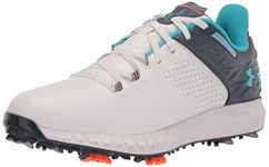 Under Armour Men's Ua HOVR Drive 2 Wide (E) Golf Shoes Moulded thermoplastic Polyurethane (TPU), 103 White Downpour Gray Blue Surf, 9 UK