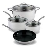 Meyer - Nouvelle Cookware Set, 7-Piece Pots and Pan Set, Induction Cooktop Compatible