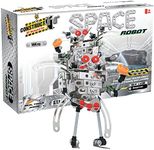 Construct IT Space Robot - 144 Piece Robot Construction Kit - STEM Toys for 8+ Year Olds - Build Your Own Metal Space Robot - STEM for Kids Ages 8-12