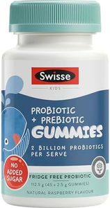 Swisse Kids Probiotic & Prebiotic Gummies - 2 Billion Probiotics Per Serve to Support Kids' Gut Health - 45 Pack