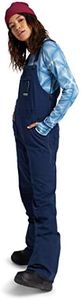 Burton Womens Avalon Bib Pant, Dress Blue, Small