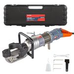 CENTALL Electric Rebar Bender 1200 W Hydraulic Rebar Bending Machine 1" #16-25 mm Rebar within 3-4 s Easy Bending Rebar Steel Bar HRB-25 (Grey + Orange)