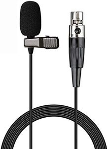 Sujeetec Lavalier Microphone Lapel Microphone Compatible with AKG Samson Wireless Transmitter - Unidirectional Condenser Mic - Mini XLR TA3F Plug