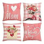 Happy Mothers Day Pillow Covers 18x