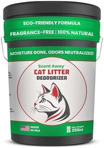 SCENT AWAY Cat litter Deodorizer Litter Box Odor Eliminator | Fragrance Free Cat Litter Deodorizer with ACTIVE CARBON | Eliminates Cat Odors and Smells to Keep Your Home Fresh and Clean (25 LBs)