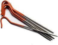 Vargo Titanium Tent Stake with Fluorescent Orange Head (6-Pack)