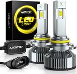 AUXITO 2024 Upgraded 9005 LED Headlight Bulbs, 120W 30000LM Per Set, 900% Brighter, 6500K Cool White 9005 HB3 LED Headlight Bulb for Halogen Replacement, Plug and Play, Pack of 2