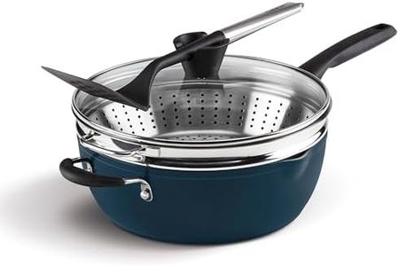 Cuisinart PP4-26NVC Preferred Pan 4-Pc Set - Nouveau Navy (4.5 Qt. Multi-Purpose Pan w/Cover, Steamer, Slotted Turner)