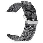 TIESOME Canvas Watch Bands, Quick Release Watch Strap, Military Fabric Replacement Bands for Men Women, Choice of 18mm 20mm 22mm, fit for Heavy Duty Wearing (18mm)