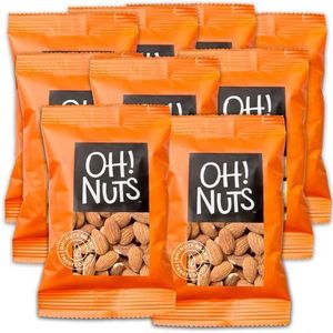 Oh! Nuts® Almonds Roasted Unsalted | Unsalted Healthy Premium Almonds No Salt Grab and Go Snacks Individual Packs | Kind to your Body