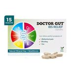 Doctor Gut IBS Relief Capsules, 15 Caps - Stomach Pain Relief, Bloating Relief, Trapped Wind & Gas Relief - Drug-Free, Natural Clay, Expels Harmful Causes of Irritable Bowel Syndrome