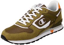 Champion Men's Run 85 Sneakers, Verde Bianco Arancione Gs521, 7.5 UK