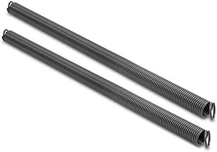 Pair of 110 lbs Heavy Duty Garage Door Extension Springs Stretch Spring,High Precision Electrophoresis Black Coated for Corrosion Resistance,MIN 18000 Cycles for 7ft Garage Door Springs Replacement