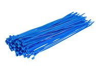 Gocableties Blue Cable Ties, 300mm x 4.8mm, Pack of 100, 12" Premium Nylon Zip Ties, Multi-Purpose Plastic Tie Wraps, Secure Self-Locking Mechanism, for Home, Garden, Office and DIY