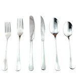 Uniturcky Silverware Set 24-Piece Flatware Set Service for 4, Stainless Steel Cutlery for Kitchen Hotel Restaurant Wedding Party, Mirror Finish, Dishwasher Safe