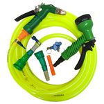 Mashki 1/2 Inch (12.5 mm) Water Hose Pipe With Water Sprayer, Tap Connector Etc For Gardening, Car Washing, Home Use Etc (20 Meter)