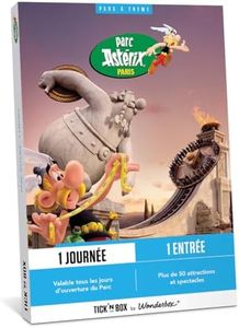 Tick’nBox – Coffret Cadeau Parc Astérix – entrée 1 journée pour 1 Adulte valable Tous Les Jours d’Ouverture du Parc - Vivez Une expérience gauloise Unique – Idée Cadeau Originale