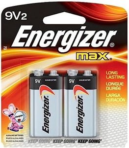 Energizer 9V Batteries, 2 Count MAX Premium Alkaline 9 Volt