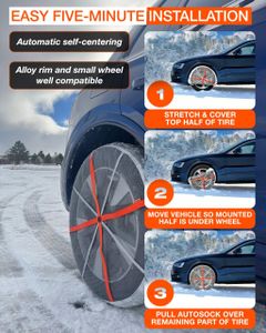AutoSock Winter Traction Snow Socks – High Performance, 698E