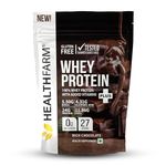 HEALTHFARM Whey Protein Plus with Added Vitamins|29 Servings|24g Protein |Build Lean and Bigger Muscles (RICH CHOCOLATE, 1KG-1.1lbs)