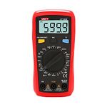 UNI-T Digital Multimeter Tester UT133B, AC DC Voltage Current Dmm Multimeter 6000 Counts NCV Measures Volt Amp Ohm Capacitance Continuity Buzzer Diode Test Battery Test, Palm Size Backlight Data Hold