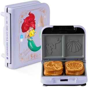 Disney | Dash Ariel Storybook Sandwich Maker, Grilled Cheese & Breakfast Sandwich Maker for Kids, Little Mermaid Disney Princess Kitchen, Stackable Collectible Princess Gift, Aqua