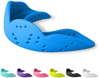 SISU Aero Medium Mouthguard, Electric Blue - 1.6mm Thin - Custom-Molded Fit - Slim Design - Remoldable Up to 20 Times - for Team Sports - Non Toxic