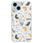 Blingy's for iPhone 15 Plus Case, Fun Cat Pattern Cute Cartoon Animal Design Transparent Soft TPU Protective Clear Case Compatible for iPhone 15 Plus 6.7 inch (Cats)