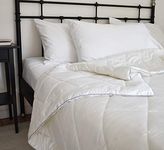 Woolino Premium Australian Washable Wool Comforter, Mid-Weight Queen Quilt Wool Duvet Blanket, Size 88"x88", Full/Queen