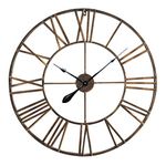 Casa Chic Wall Clock, Large Wall Clocks For Living Room, Quartz Operated Metal Kitchen Clock, Robust Frame & Vintage Farmhouse Design for Indoor & Outdoor Use, Quiet Ticking Kitchen Wall Clock - 76cm