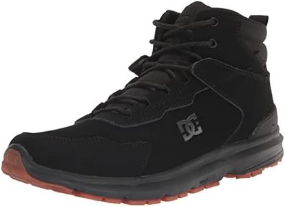 DC Men's Mutiny Water Reistant Winter Snow Boot Skate Shoe, Black/Black/Black, 9