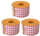 Sanyal Soft Extra-Wide Edge Protectors for Baby with 3M Strong Adhesive Double Sided pre-Taped, Baby proofing Safety Guards Proof Foam Padding for Table, Furniture, Sharp Edge (Grey, Pack of 3)