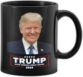 HBYDO Trump Mugshot Mug, Double Sided Trump Coffee Mugs and Coffee Cups Make America Great Again, Funny Novelty Trump 2024 Coffee Mug for Brother Dad Friends Parents