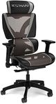 RESPAWN Specter Gaming Chair Ergonomic Office Chair for The Home Office Gamer - Cooling Mesh Computer Desk Chair with Active Lumbar Support, Flip Back Arms, Seat Slide & Tilt Recline - Grey