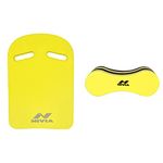 Nivia 4138 Hydro Kickboard (Yellow) & Nivia 4139 Hydro Pull Buoy (Yellow)