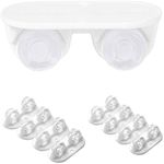 Adhesive Caster Wheels, Non Swivel Castors, Furniture Storage Box Pulley, Mini Self Adhesive Caster Wheels for Trash Can, Baby Toys Car, Cloth Bin, Container, Cabinet, Moving Carton (Pack of 8)