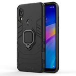 zivite Hybrid Armor Shockproof Soft TPU and Hard PC Back Cover Case with Ring Holder for Honor 10 Lite/Huawei P Smart 2019 - Armor Black