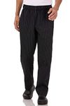 Chef Works Men's Designer Baggy Chef Pant (PINB) Black and White