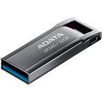 ADATA, UR340 USB 3.2 Gen1 Flash Drive Metal Splashproof Shockproof Dustproof 32GB Black