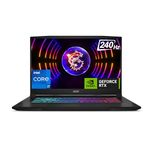 MSI Katana 17, Intel Core i7-13700H, 44CM QHD 240Hz Gaming Laptop(16GB/1TB NVMe SSD/Windows 11 Home/NVIDIA GeForce RTX 4070, GDDR 8GB/Black/2.6Kg), B13VGK-1231IN