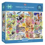 Through the Seasons 1000 Piece Jigsaw Puzzle | Nature Jigsaw Puzzle | Sustainable Puzzle for Adults | Premium 100% Recycled Board | Great Gift for Adults | Gibsons Games