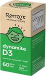 Renzo's Vitamin D3 for Kids - Vegan Vitamin D for Kids with Zero Sugar, Non-GMO Vitamin D3 1000 IU, Lil' Green Apple Flavor, Dissolvable and Easy to Take Chewable Vitamin D Tablets [60 Melty Tabs]