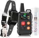 Citronella Training Collar for Dog, [1*Spray Refill] with Beep/Vibration/Spray Mode & 6 Adjustable Sensitivities Collar, Spray Dog Training Collar, Safer Spray Bark Collar for L/M/S Dogs