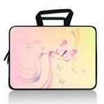 7-9 inch Tablet Sleeve, Evecase 7~ inch Tablet Ultra-Portable,Neoprene Zipper Carrying Sleeve Case Bag Compatible with 7 8 8.5 9‘’Apple iPad Mini, Samsung Galaxy Tab,Google, Acer (Cute Butterfly2)