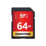 Gigastone 64GB SD Card UHS-I U1 Class 10 SDXC Memory Card High Speed Full HD Video Canon Nikon Sony Pentax Kodak Olympus Panasonic Digital Camera